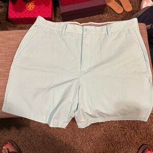 Men’s Vineyard Vines, 7“ Inseam OTG Shorts; Size 35; Color, Aqua.